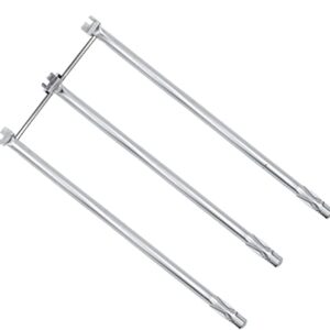 Shengyongh SS7506 29 Inches Stainless Steel Burner Tubes Set for Weber 7506 Genesis I - IV, Genesis Platinum I & II, Genesis Platinum B/C, Genesis Gold B/C Gas Grill (with Side Control Panel)