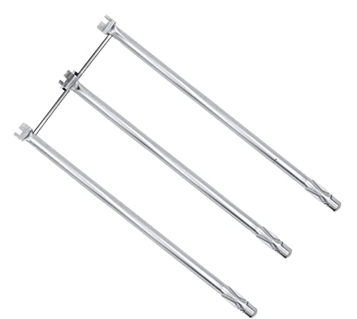 Shengyongh SS7506 29 Inches Stainless Steel Burner Tubes Set for Weber 7506 Genesis I - IV, Genesis Platinum I & II, Genesis Platinum B/C, Genesis Gold B/C Gas Grill (with Side Control Panel)