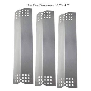 Grill Heat Plate for Select Kitchen Aid 720-0953E, 720-0953F, 730-0787D, 730-0953, 730-0953A, 730-0953B Nexgrill & Lowes 720-0819 Gas Models 3 Pack