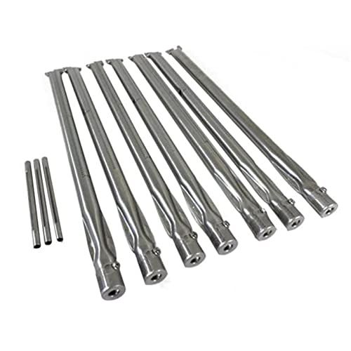 BBQ Grill 6-Pack Stainless Steel Burner & Smoker Set Plus 3 Crossover Burner Tubes Compatible With Most Weber Grills BCP85663 OEM