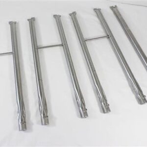 BBQ Grill 6-Pack Stainless Steel Burner & Smoker Set Plus 3 Crossover Burner Tubes Compatible With Most Weber Grills BCP85663 OEM