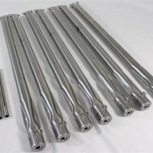 BBQ Grill 6-Pack Stainless Steel Burner & Smoker Set Plus 3 Crossover Burner Tubes Compatible With Most Weber Grills BCP85663 OEM