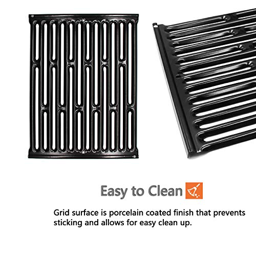 Hongso 15" Grill Grates and 21.5" Flavorizer Bars Heat Plates Replacement Parts for Weber Spirit E S 200 210 with Side Control, Genesis Silver A, Spirit 500 Gas Grills