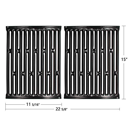 Hongso 15" Grill Grates and 21.5" Flavorizer Bars Heat Plates Replacement Parts for Weber Spirit E S 200 210 with Side Control, Genesis Silver A, Spirit 500 Gas Grills