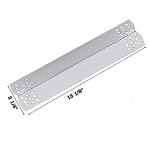 Dongftai SA01004H (4-Pack) 15 1/8 inch Stainless Steel Heat Plates and Burners Replacement Parts for Master Forge 1010048