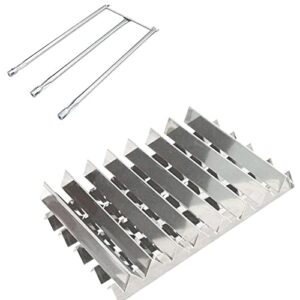 cmanzhi s7e38 (13-pack) 7e06 stainless steel flavorizer bars and burner replacement for weber genesis i - iv, genesis 1000-5000, genesis platinum i & ii