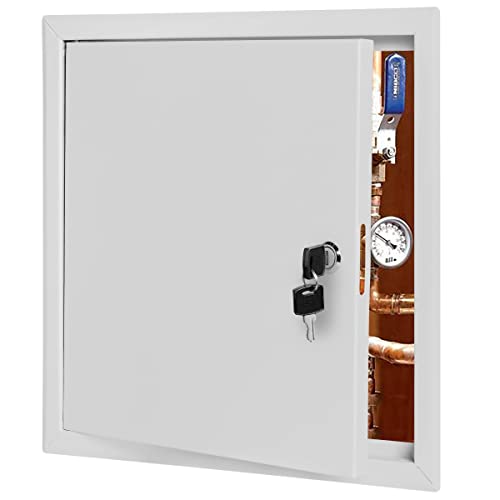 Premier Access Panel 12 x 12 Metal Access Door for Drywall 3000 Series Access Panel for Wall and Ceiling Electrical and Plumbing (Keyed Cylinder Latch)