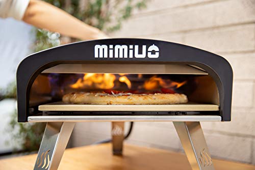 Mimiuo Outdoor Gas Pizza Ovens Portable Stainless Steel Gas Pizza Grilling Stove with 13" Pizza Stone & 12 x 14 inch Foldable Pizza Peel - (Classic G-Oven Series)