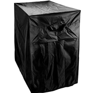 QWORK Rolling Cooler Cart Cover, Waterproof 80 Quart Oxford Patio Ice Chest Protective Covers, 36L x 20W x 34H inch, Fits Most Patio Ice Chest Party Cooler, Outdoor Beverage Cart Cover, Black