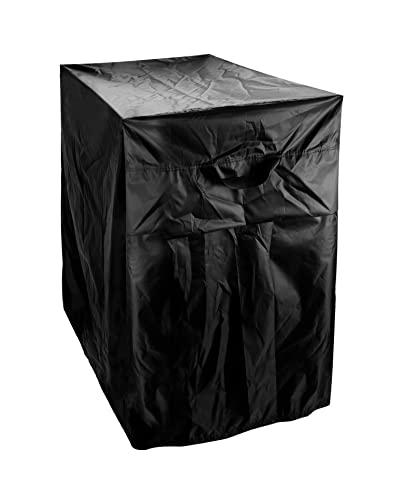 QWORK Rolling Cooler Cart Cover, Waterproof 80 Quart Oxford Patio Ice Chest Protective Covers, 36L x 20W x 34H inch, Fits Most Patio Ice Chest Party Cooler, Outdoor Beverage Cart Cover, Black