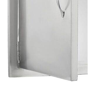 SHZOND 30.5" W x21 H BBQ Access Door 304 Stainless BBQ Island Door Heavy Duty Double Door Great for Outdoor Kitchen