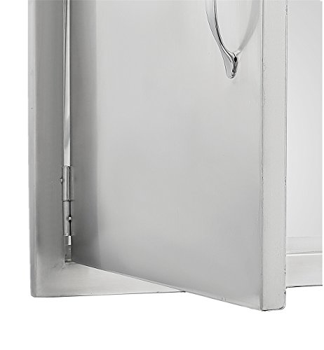 SHZOND 30.5" W x21 H BBQ Access Door 304 Stainless BBQ Island Door Heavy Duty Double Door Great for Outdoor Kitchen