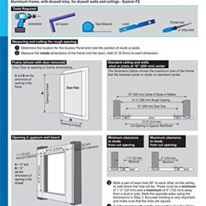 24"X 36" Access Panel with 1/2" Drywall Inlay - F2