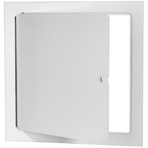 premier 5000 series commercial grade steel access door, 12 x 12 flush universal mount, white (screwdriver latch)