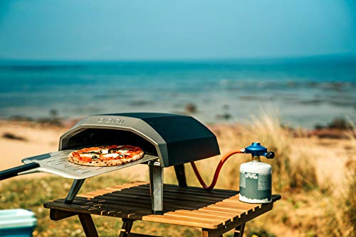 Ooni Koda 12 Gas Pizza Oven + Ooni 12" Perforated Pizza Peel + Ooni Koda 12 Carry Cover + Ooni Infrared Thermometer - Outdoor Pizza Oven for Authentic Stone Baked Pi