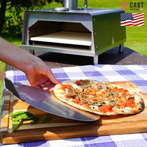 Cast Master Elite PIZ-2000 Pizza Oven - Outdoor Pizza Oven for Wood Fired Taste - Portable, Wood Pellet Burning, Backyard