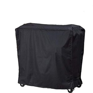 J&C 35x20x34in Cooler Cart Cover-Black Waterproof UV Resistant Patio Rolling Cooler for Most of 80 QT Patio Ice Chest Party Bar and Outdoors Rolling Cooler with Wheels