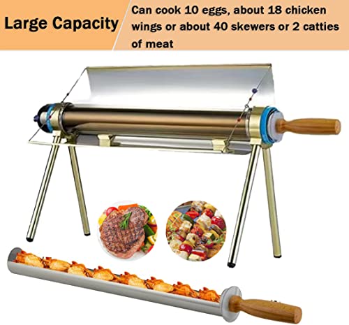 HYUNLAI Solar Oven Solar BBQ Cooker Compact Sun Oven 3.3lbs Large Capacity Camp Stove Portable BBQ Grill for Outdoor Travel Camping Backpacking Family Party