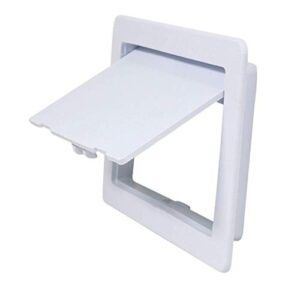 supply giant ap46 plastic access panel for drywall ceiling 4 x 6 inch reinforced plumbing wall access door removable hinged, white
