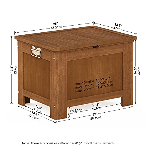 Furinno FG19917 Tioman Outdoor Hardwood Cooler, Natural