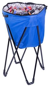 folding camping outdoor cooler bag, blue