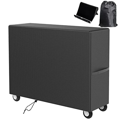 Patio Cooler Cart Cover Waterproof Oxford Fabric,Ice Chest Protective Covers,Fits for Most 80-100 Quart Rolling Cooler Cart Cover , Indoor Outdoor Beverage Cart Cover