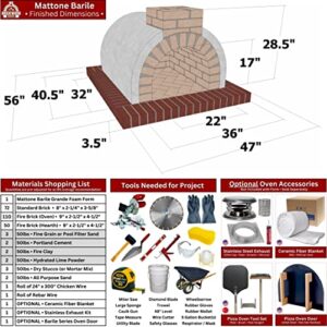 Outdoor Pizza Oven Kit • DIY Pizza Oven – The Mattone Barile Foam Form (Medium Size) provides the PERFECT shape/size for building a money-saving homemade Pizza Oven with locally sourced Firebrick.