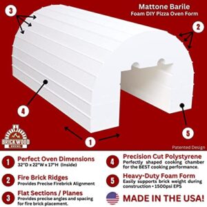 Outdoor Pizza Oven Kit • DIY Pizza Oven – The Mattone Barile Foam Form (Medium Size) provides the PERFECT shape/size for building a money-saving homemade Pizza Oven with locally sourced Firebrick.