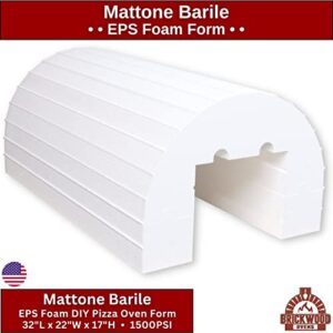 Outdoor Pizza Oven Kit • DIY Pizza Oven – The Mattone Barile Foam Form (Medium Size) provides the PERFECT shape/size for building a money-saving homemade Pizza Oven with locally sourced Firebrick.