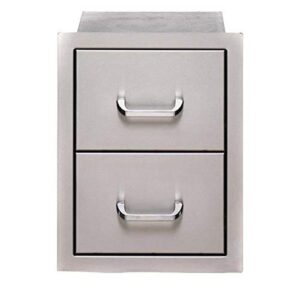 Bull Outdoor Products 56985 Double Drawer, Stainless Steel