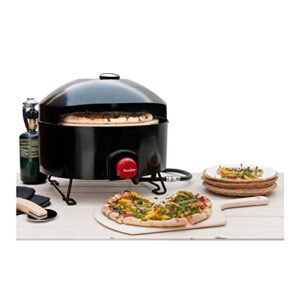 Charcoal Companion Pizzacraft PizzaQue Portable Pizza Oven Bundle with Folding Peel and Stone Brush (2 Items)