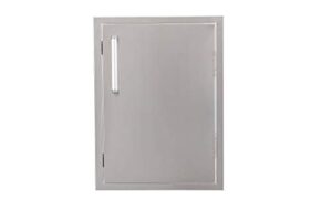 bonfire outdoor kitchen bbq access door,17 x24 inch,304 stainless steel single vertical door for grilling station or bbq island