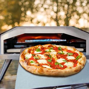 BIG HORN OUTDOORS 12 Gas Pizza Oven - Stainless Steel Outdoor Pizza Oven - Portable Gas Pizza Oven For Stone Baked Pizzas – Great For Any Outdoor Kitchen