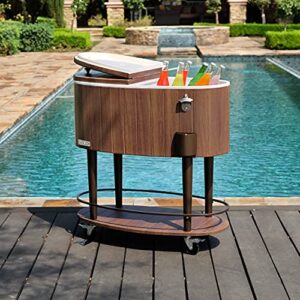 Permasteel PS-A209-BW Patio Cooler, Brown