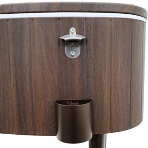 Permasteel PS-A209-BW Patio Cooler, Brown