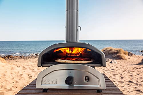 Ooni Fyra 12 Hard Wood Pellet Fired Outdoor Pizza Oven + Ooni 12" Pizza Peel + Ooni Infrared Thermometer - Outdoor Kitchen Pizza Making Oven Bundle