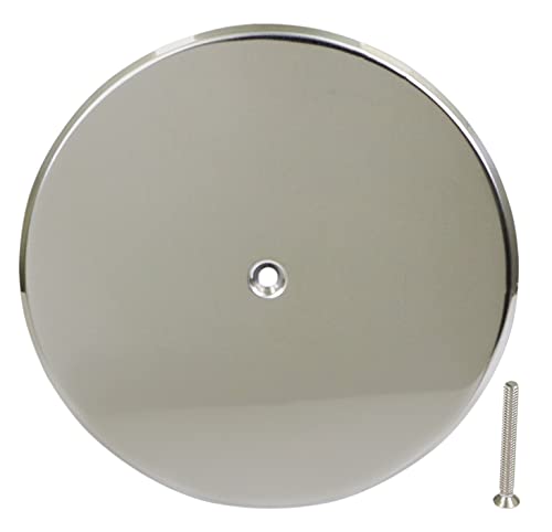 Supply Giant Wall Cleanout Cover Plate, 10-Inch, Stainless Steel, Chrome