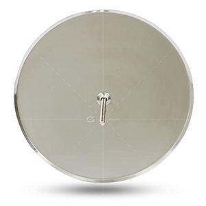 Supply Giant Wall Cleanout Cover Plate, 10-Inch, Stainless Steel, Chrome