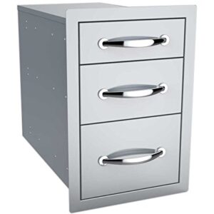 SUNSTONE B-TD18 14-Inch Flush Triple Access Drawer