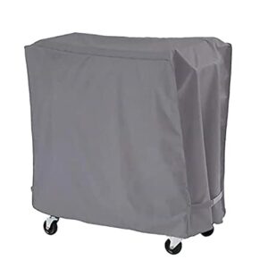 Hysbame Grey Cooler Cover Universal Waterproof Durable Rolling Cooler Patio ，Fits Most 80 Quart Rolling Cooler Cart Cover, Outdoor Beverage Cart, Patio Ice Chest Protective Covers