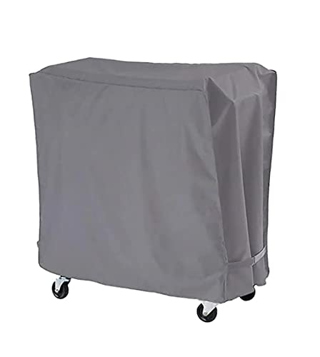 Hysbame Grey Cooler Cover Universal Waterproof Durable Rolling Cooler Patio ，Fits Most 80 Quart Rolling Cooler Cart Cover, Outdoor Beverage Cart, Patio Ice Chest Protective Covers