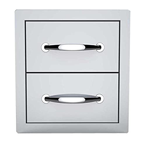 SUNSTONE B-DD12 14-Inch Flush Double Access Drawer