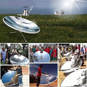 LiuWHweiXunDa Outdoor Ovens,Solar Cooker Stove Kits,1800W Portable Parabolic Solar Cooker,Concentrating Solar Cooker, 59 Inch Foldable Solar Cooker, Solar Cooker Parabolic Portable Stoves Magnesia