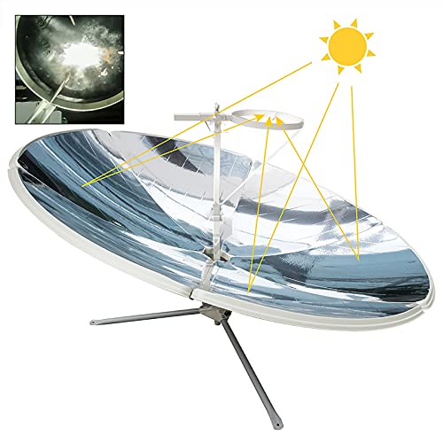 LiuWHweiXunDa Outdoor Ovens,Solar Cooker Stove Kits,1800W Portable Parabolic Solar Cooker,Concentrating Solar Cooker, 59 Inch Foldable Solar Cooker, Solar Cooker Parabolic Portable Stoves Magnesia