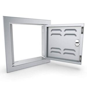 SUNSTONE BA-VSDR12 Signature Series Beveled Frame Access, Grill, Outdoor Cooking Doors, Stainless stel