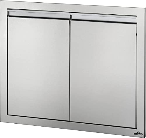 Napoleon Built-in Component - BI-3024-2D - Double Door, Stainless Steel, 30-inches Wide by 24-inches Tall, Durable Anodized Aluminum Handles, Soft Close Hardware, Napoleon Stamp Detail