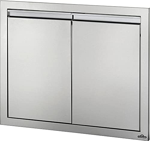 Napoleon Built-in Component - BI-3024-2D - Double Door, Stainless Steel, 30-inches Wide by 24-inches Tall, Durable Anodized Aluminum Handles, Soft Close Hardware, Napoleon Stamp Detail