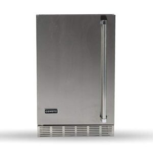 COYOTE OUTDOOR LIVING 21-Inch Outdoor Rated Compact Refrigerator, Right Hinge, 4.1 Cu. Ft, CBIR-R