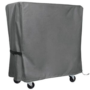 akefit patio cooler cart cover waterproof with uv coating, fits most 80 quart rolling cooler cart cover, outdoor beverage cart, patio ice chest protective covers (grey)