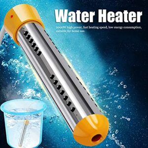 CMI Portable Immersion Water Heater Bathtub Inflatable Pool Electric Fully Submersible Instant Water Heaters 1500W (Yellow)